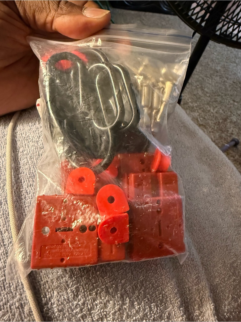 Red Plastic Electrical Connectors and 4 Piece Hardware Kit